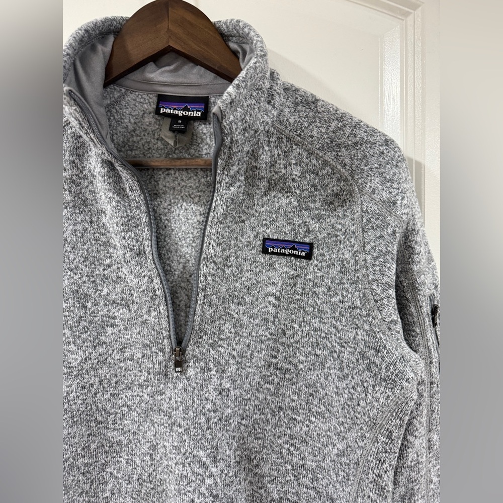 Patagonia Better Sweater Women’s Medium 1/4 Zip Gray Fleece Pullover - Picture 10 of 11